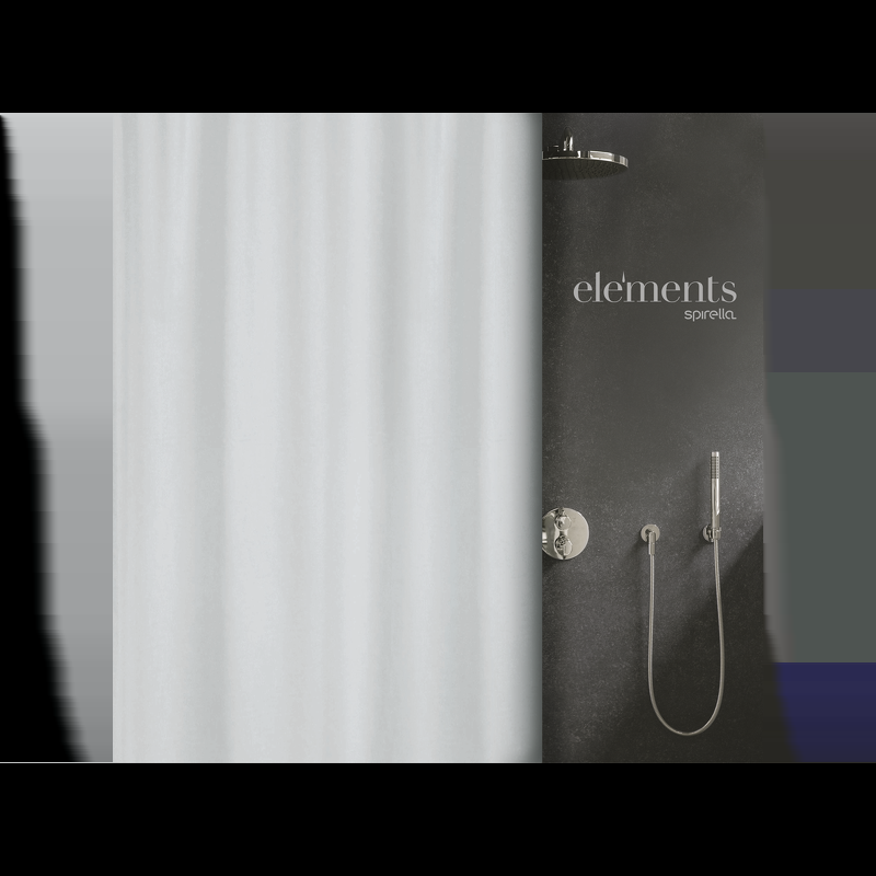 spirella rideau de douche Polyester PURE 240x200cm Blanc Elements by Spirella