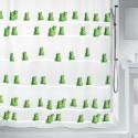 Spirella Rideau De Douche Polyester QUACK 180x200cm Vert & Blanc Spirella