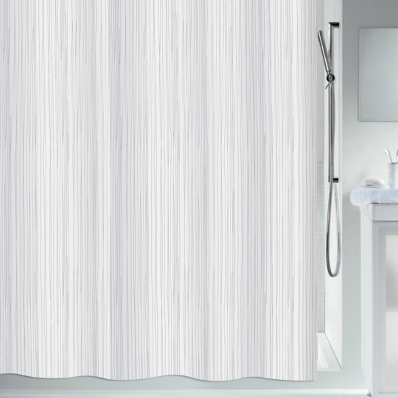 spirella Rideau de douche Polyester RAYA 180x200cm Blanc Spirella