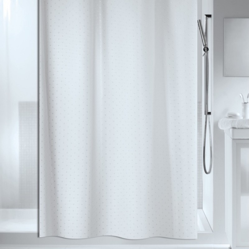 spirella Rideau de douche Polyester RICCO 180x200cm Blanc Spirella