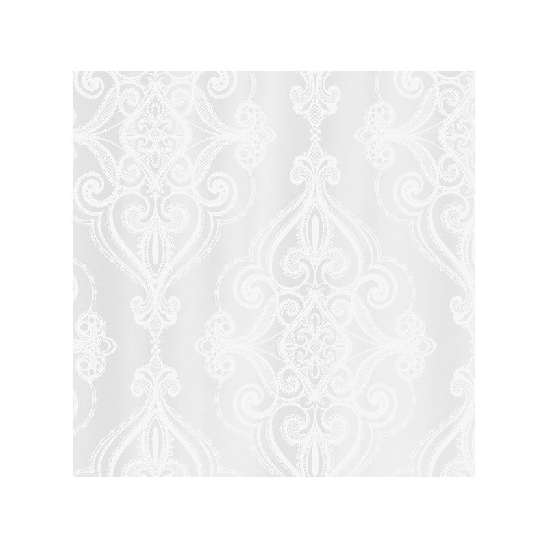 Spirella Rideau De Douche Polyester RIVOLI 120x200cm Blanc Spirella
