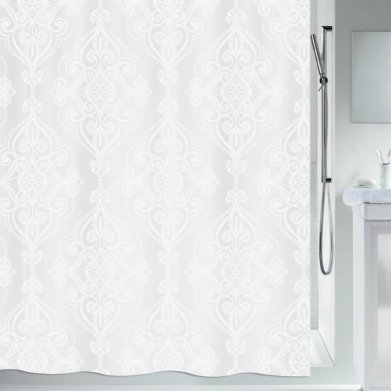 spirella Rideau de douche Polyester RIVOLI 240x180cm Blanc Spirella