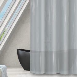Spirella Rideau De Douche Polyester ROMANA 180x180cm Blanc Transparent MSV