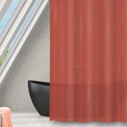 Spirella Rideau De Douche Polyester ROMANA 180x180cm Terracotta Transparent MSV