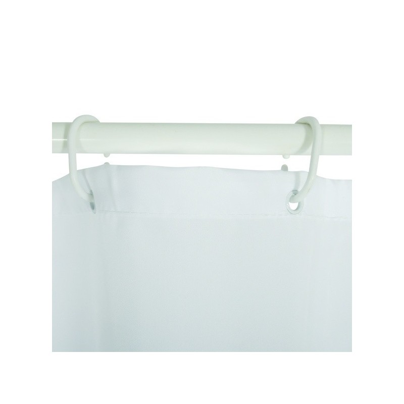Spirella Rideau De Douche Polyester SCOTT 180x200cm Chien Blanc - Anneaux Inclus MSV