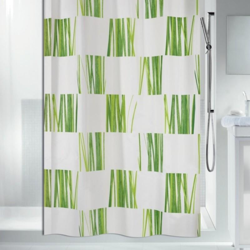 spirella Rideau de douche Polyester SEAGRASS 180x200cm Vert Spirella