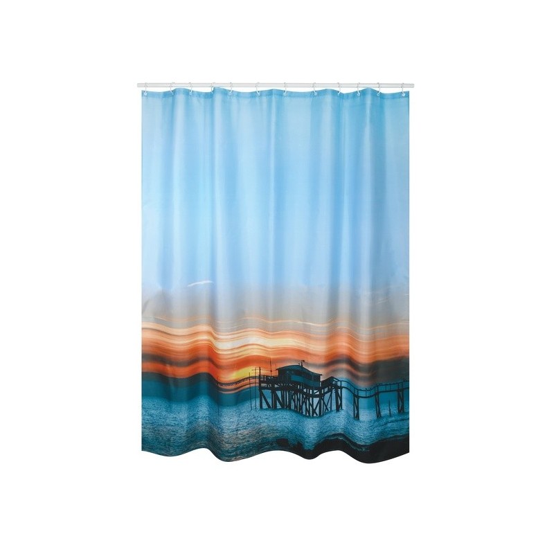 spirella Rideau de douche Polyester SUNSET 180x200cm Multicolor MSV