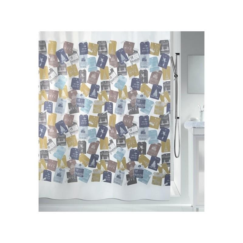 spirella Rideau de douche polyester TRAVEL 180x200cm Multicolor Spirella