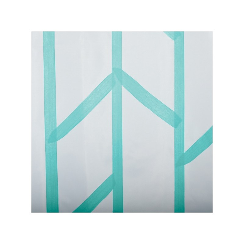 Spirella Rideau De Douche Polyester TREE 180x200cm QUALITà PREMIUM Bleu Turquoise - Anneaux Inclus MSV