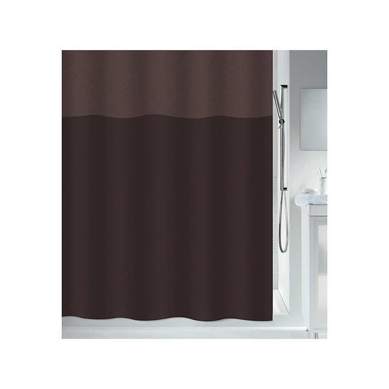 spirella Rideau de douche Polyester URBANKO 180x200cm Marron Spirella