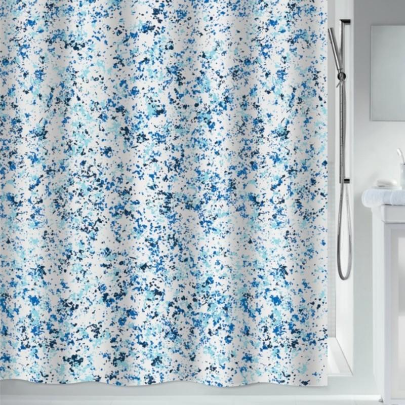 spirella Rideau de douche Polyester VISION 180x180cm Bleu & Blanc Spirella