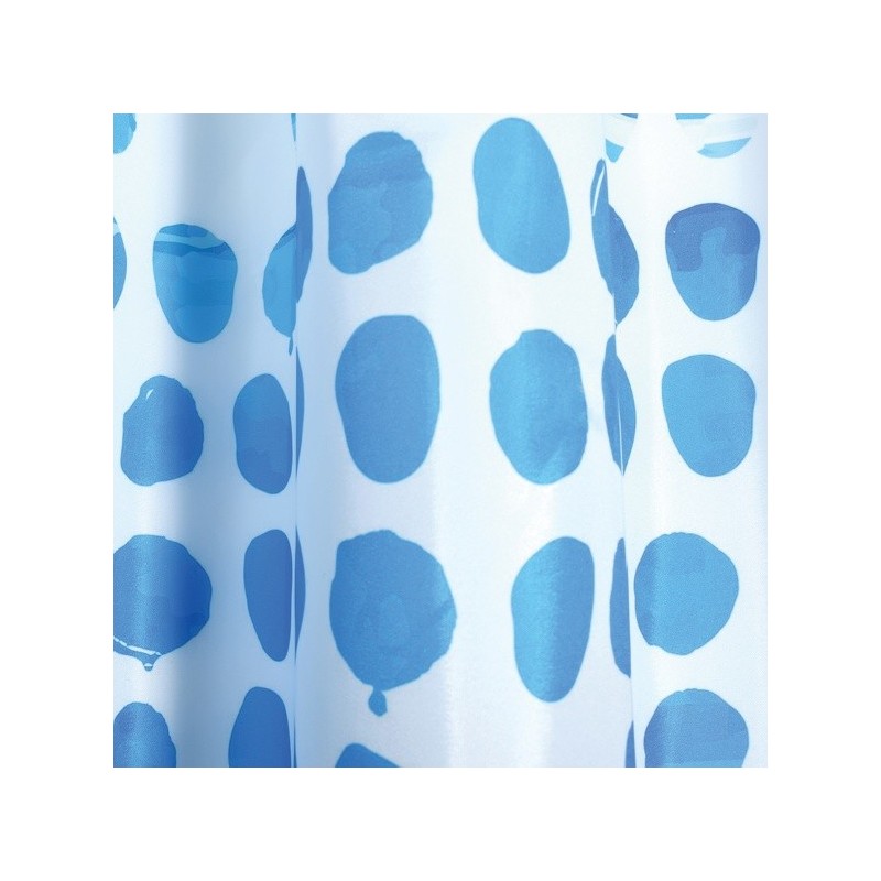 Spirella Rideau De Douche Polyester WATERCOLOR 180x200cm Bleu & Blanc - MSV