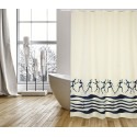 Spirella Rideau De Douche Polyester ZANZIBAR 180x200cm QUALITE PREMIUM - Anneaux Inclus MSV