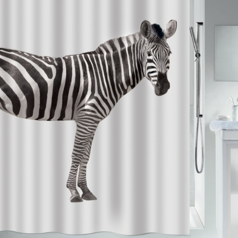 spirella Rideau de douche Polyester ZEBRA 180x200cm Zebra Spirella