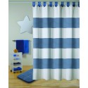 Spirella Rideau De Douche Polyester180x200cm QUALITà PREMIUM Bleu - Anneaux Inclus MSV