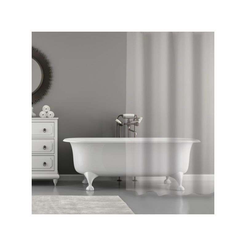 spirella Rideau de douche PVC 180x200cm Transparent MSV