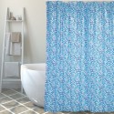 Spirella Rideau De Douche PVC MOSAIQUE 180x200cm Bleu - Anneaux Inclus MSV