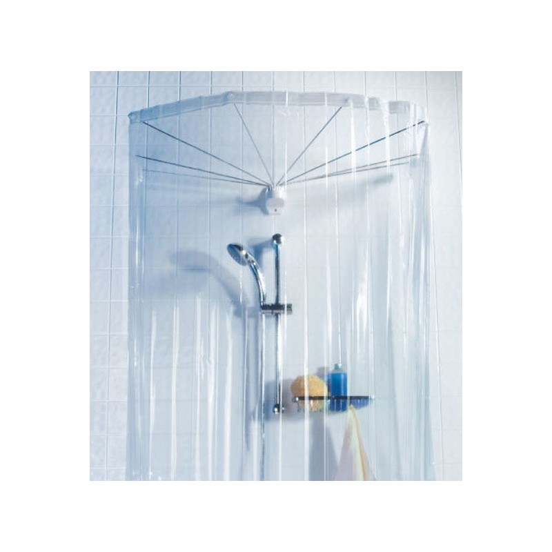 spirella Rideaux de douche PEVA OMBRELLA 200x170cm Transparent Spirella