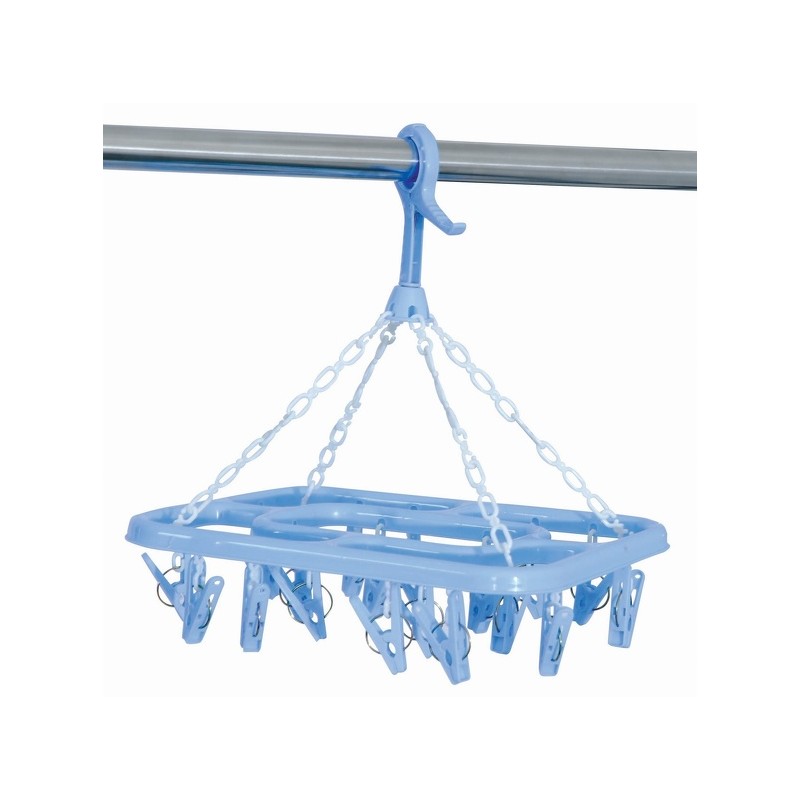 spirella Séchoir à  chaussettes Rectangulaire Bleu MSV