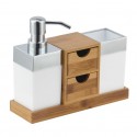 Spirella Set D'accessoires De Bain KEA Bambou & PS MSV