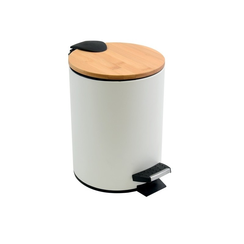 Spirella Set Poubelle à  Pédale 5L & Brosse Wc ADONIS Blanc Spirella