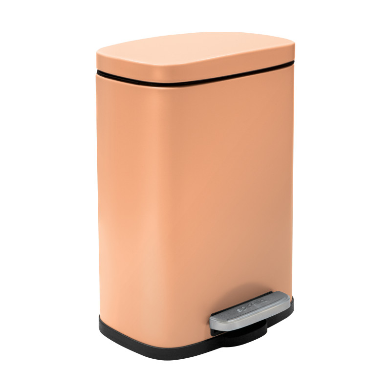 Spirella Set Poubelle à Pédale 5L & Brosse Wc AKIRA Pêche Mat Spirella