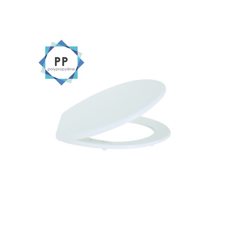 Spirella Abattant Wc Blanc - Charnières PS MSV