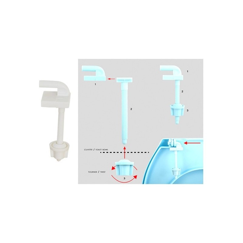 Spirella Abattant Wc Blanc - Charnières PS MSV