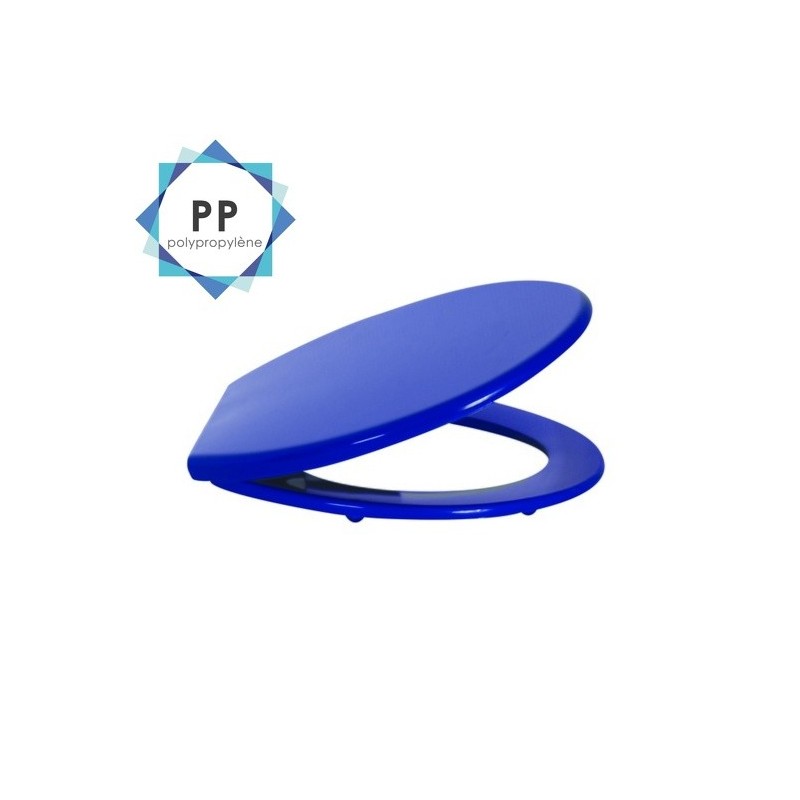 Spirella Abattant Wc Bleu Marine - Charnières PS MSV