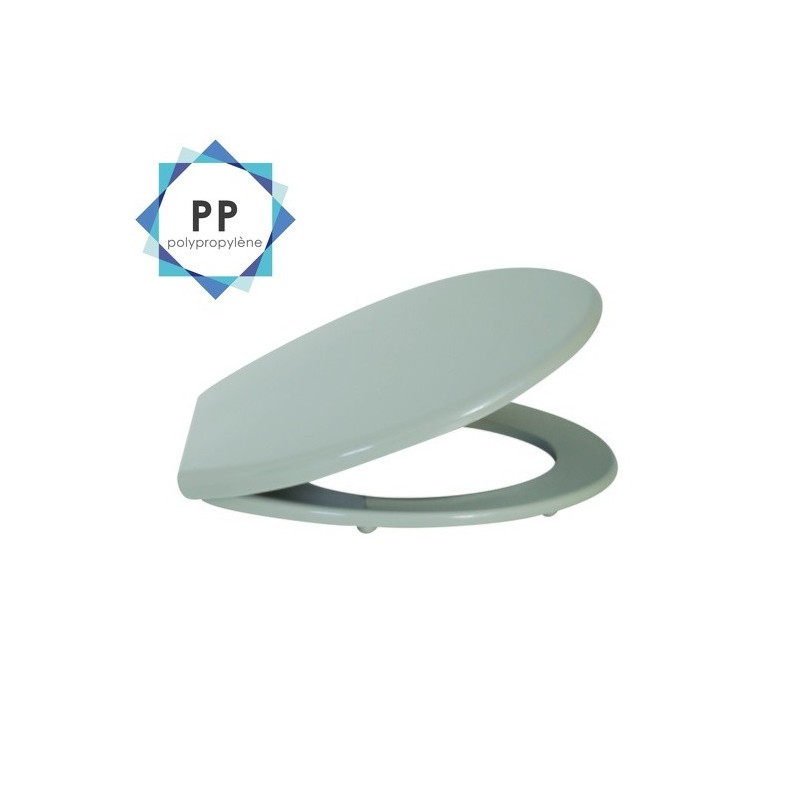 Spirella Abattant Wc Gris - Charnières PS MSV