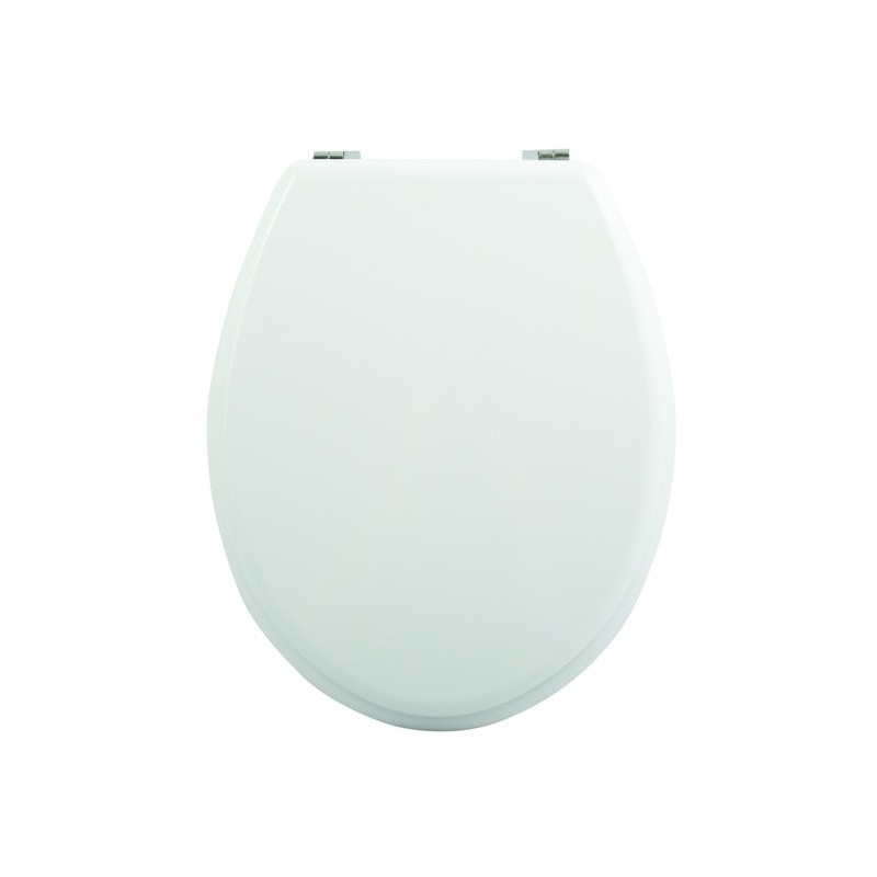 spirella Abattant wc MDF Blanc - Charnières Zinc MSV