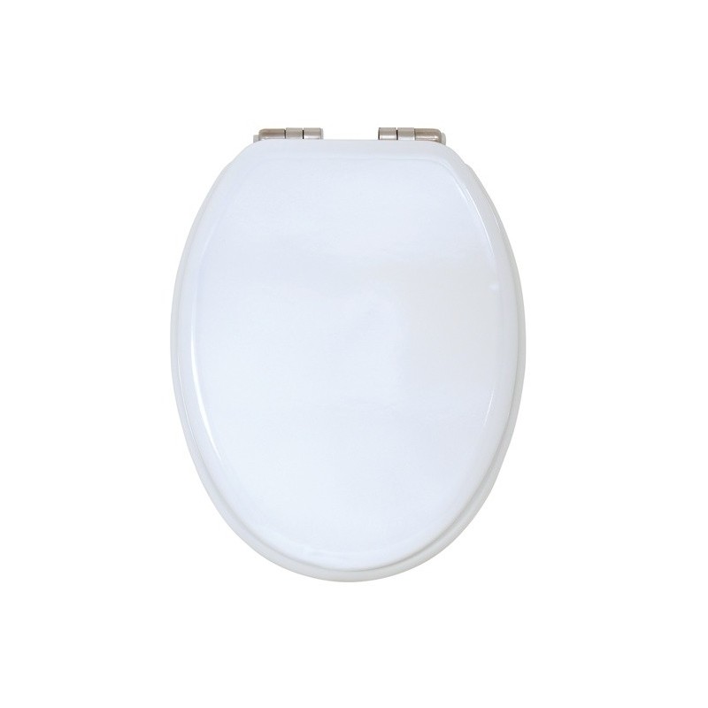 spirella Abattant wc MDF Blanc - Charnières Zinc MSV