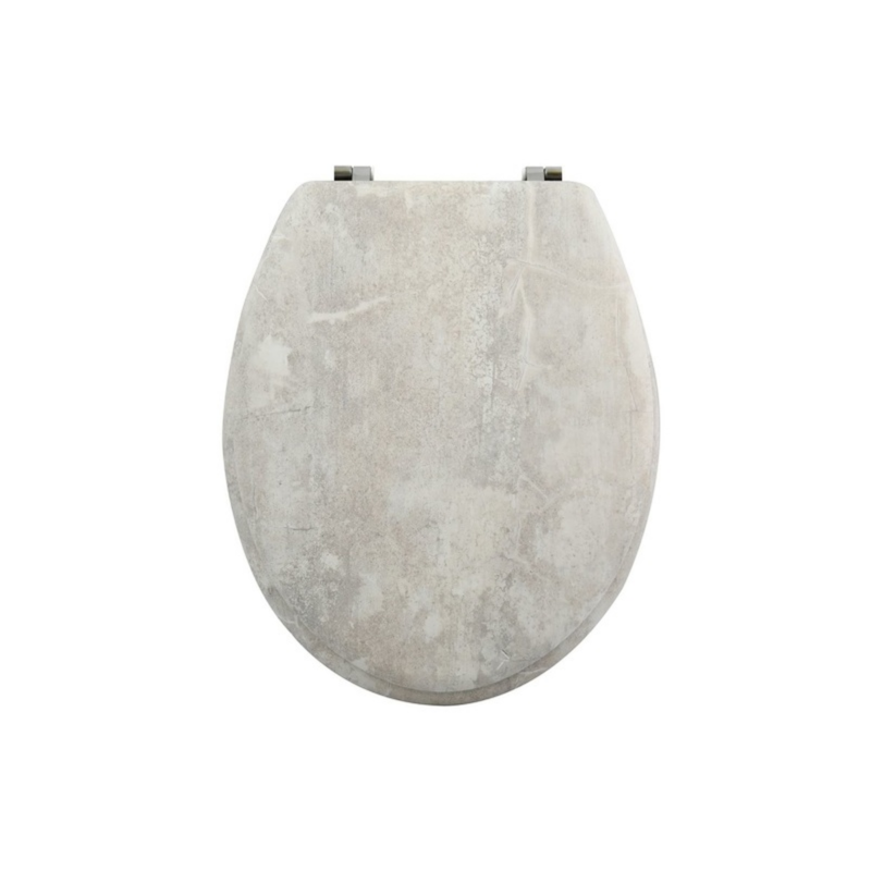 spirella Abattant wc MDF Gris - Charnières Inox MSV