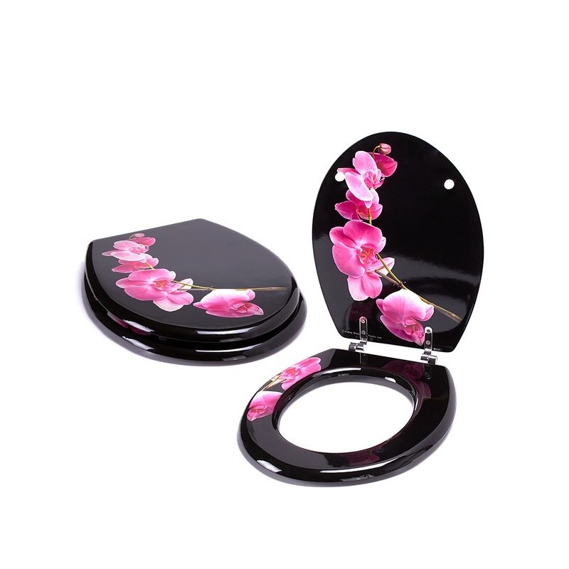 Spirella Abattant Wc MDF Lanyu - Charnières Inox MSV