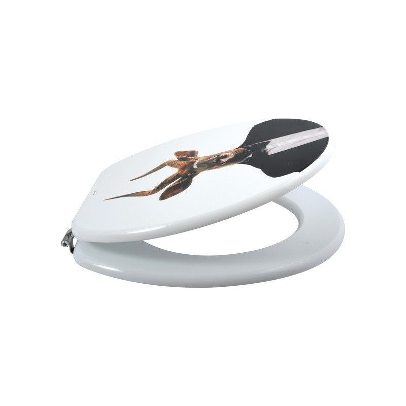 Spirella Abattant Wc MDF NYALA - Charnières Inox MSV