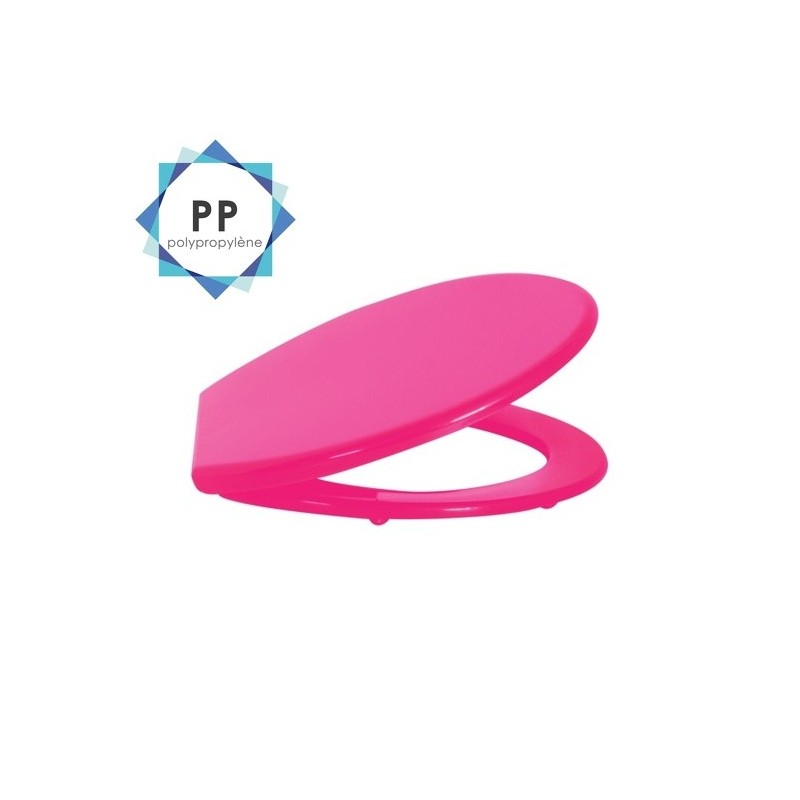 Spirella Abattant Wc Rose - Charnières PS MSV