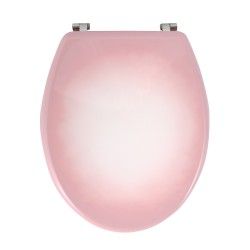 Spirella Abattant Wc Rose MDF - Charniènres Inox MSV