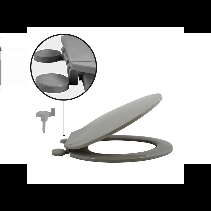 Spirella Abattant WC Taupe - Charnières PS MSV