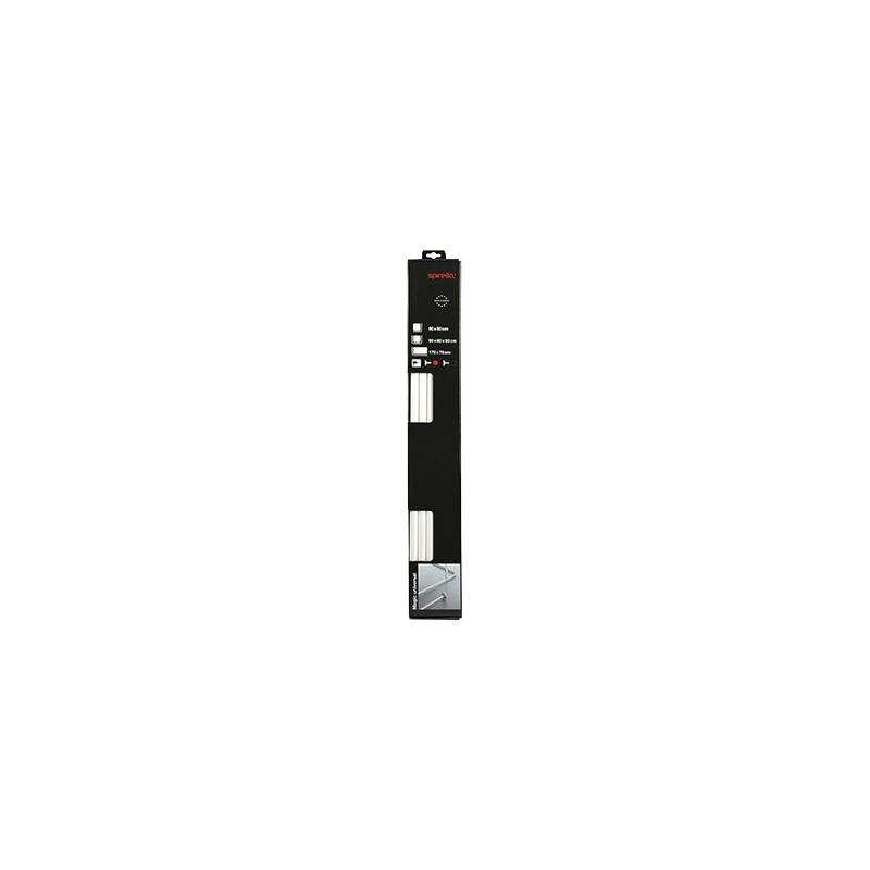 Spirella Spirella Barre Tringle Pour Rideau De Douche D'angle Modulable à  Fixer En Alu MAGIC UNIVERSAL Blanc