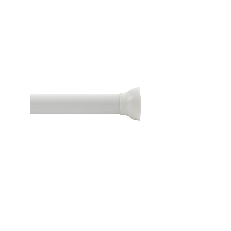 Spirella Spirella Barre Tringle Pour Rideau De Douche Ou Baignoire Extensible Sans Perçage En Alu MAGIC 125-220cm Blanc