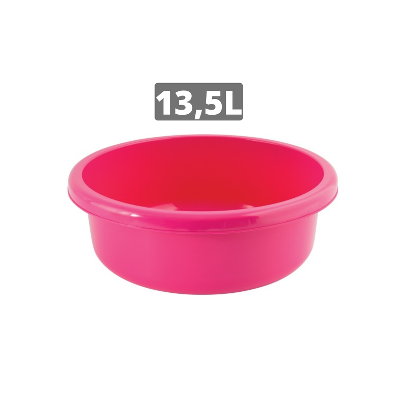 Spirella Bassine De Lavage Ronde 13 5L Fuschia MSV