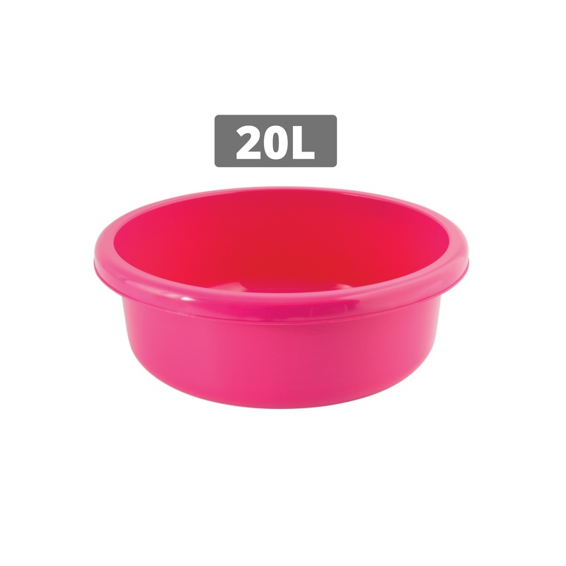 Spirella Bassine De Lavage Ronde 20L Fuschia MSV