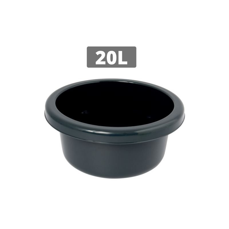 Spirella Bassine De Lavage Ronde 20L Gris MSV