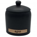 Spirella Boite à  Cotons Céramique SPA Noir MSV