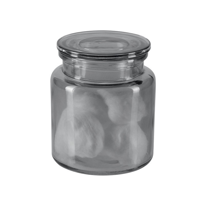 spirella Boite à  cotons Verre YOKO Fumé Spirella