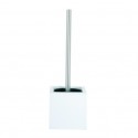 Spirella Brosse Wc Avec Support MDF & Inox Blanc MSV