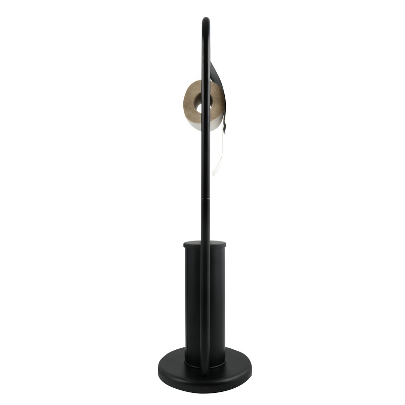 Spirella Combiné Wc ABBY Acier Noir MSV