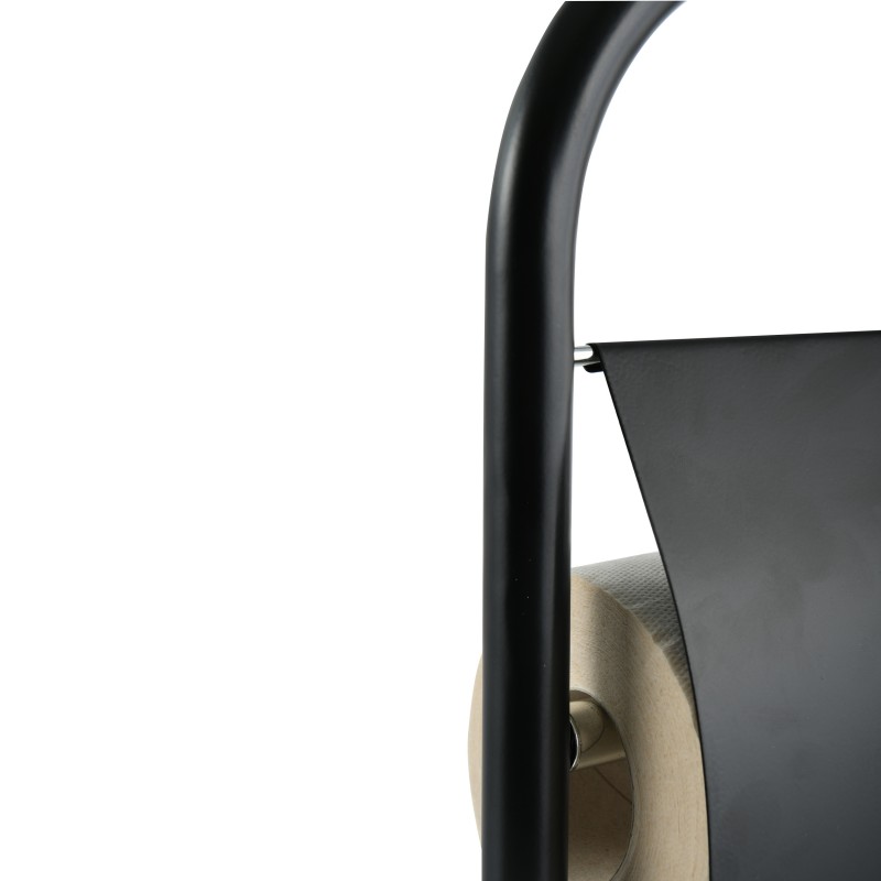 Spirella Combiné Wc ABBY Acier Noir MSV