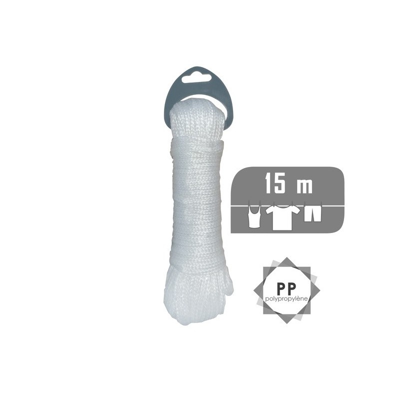 Spirella Corde à  Linge 15M Blanc MSV