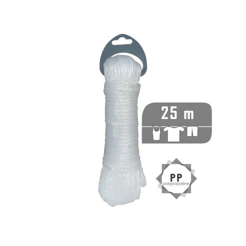 Spirella Corde à  Linge 25M Blanc MSV